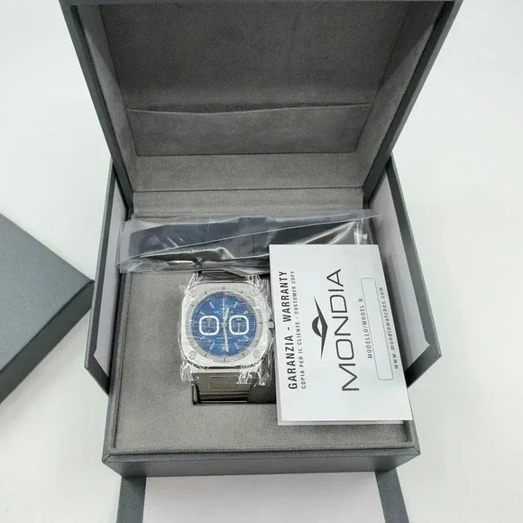 Mondia Mens Wristwatch Madison Forma 820 Stainless Steel Silver MI-820-SS-BL-CM - Picture 1 of 10